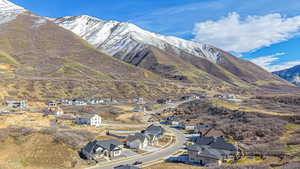 View of mountain feature with a residential view