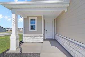 (Picture of Previously Build Home) Front Covered Porch