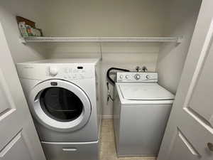 Main floor laundry with electric hookups