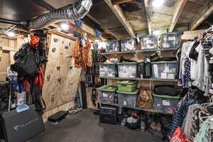 View of storage room