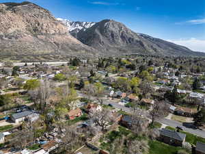 Mountain view with a residential view