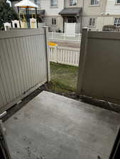 View of gate with fence