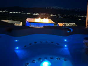 Hot tub with view!