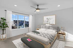 Bedroom-virtually staged