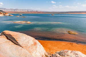 Water view featuring a mountainous background