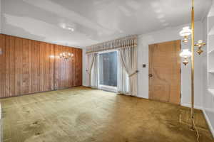 Large picture window bringing in natural light
