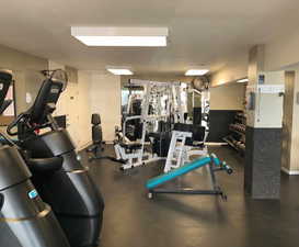 View of workout area