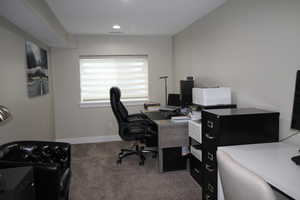 Bedroom being used as a office
