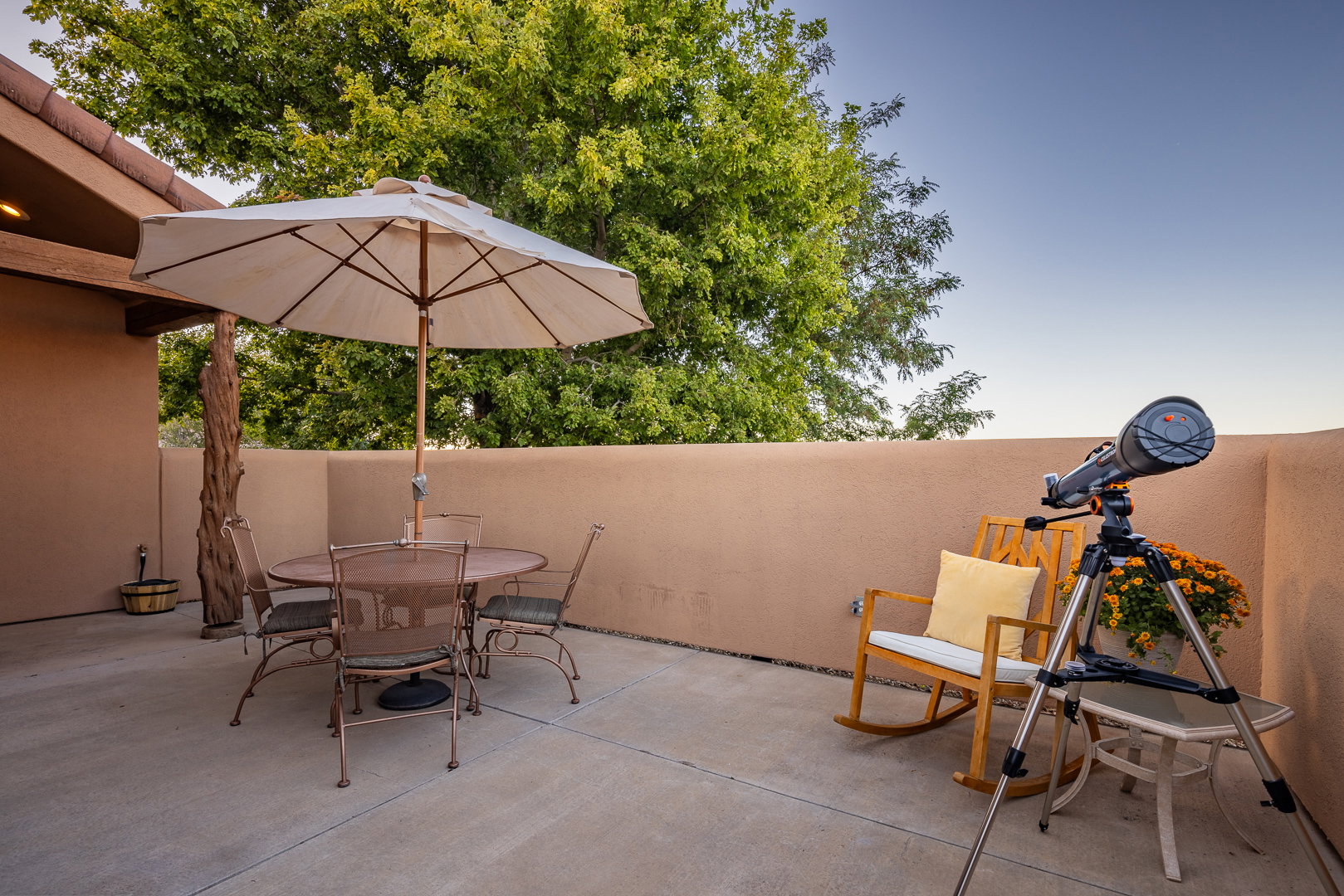 View of patio featuring outdoor dining space