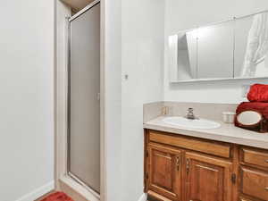 3/4 bath in the basement