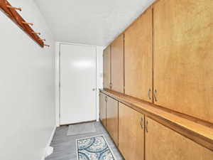 Doorway that leads outside from the basement