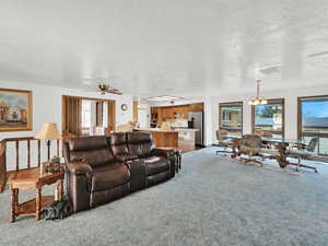 Great room with kitchen, very spacious, great for entertaining.