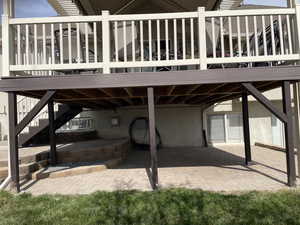 View of patio / terrace with stairs