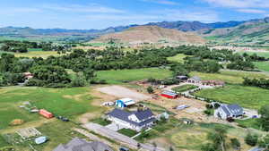 Bird's eye view of mountains