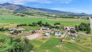 View of property location with rural landscape and mountains