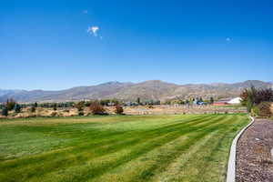 Mountain view with a rural view