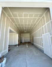 Huge RV garage with side door entrance