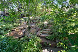 Exterior space with fence