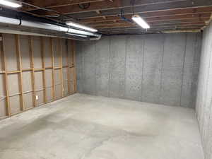 Basement storage/utility room.