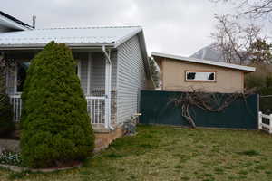 Front/side view (South).
