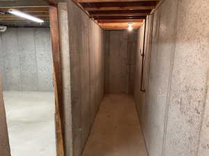 Basement cold storage.
