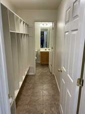 Bathroom/mud room area.