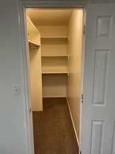 Master bedroom walk-in closet.