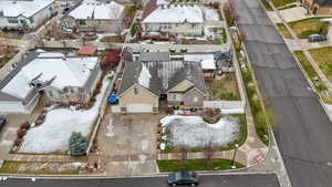 Drone / aerial view with a residential view