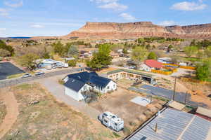 Bird's eye view featuring a mountain view