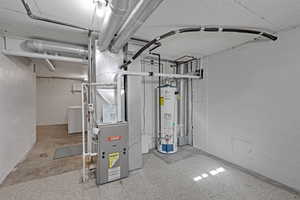 Utilities with washer / clothes dryer and water heater