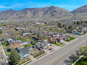 Aerial view with a mountain view and a residential view