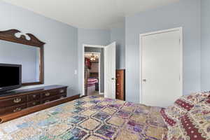 Bedroom featuring carpet floors