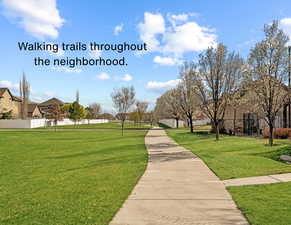 Walking trails throughout the neighborhood.