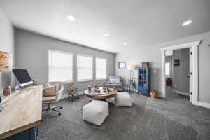 This spacious double loft offers ample space for relaxing, hobbies, home office or craft area.