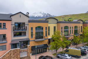 View of building exterior with a mountain view