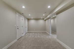 Finished basement with plenty of room for play