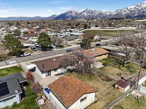 Aerial view with a mountain view and a residential view