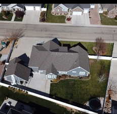 Aerial view featuring a residential view