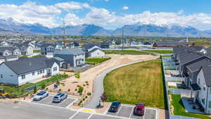 Bird's eye view with a residential view and a mountain view