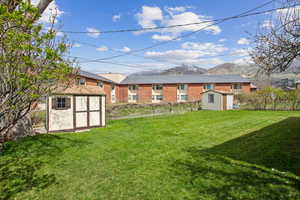 Large back yard