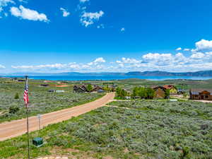 Water view featuring a mountain backdrop
