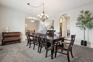Formal Dining for all your special occasions features plantation shutters.