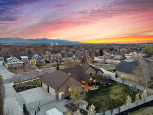 Birds eye view to west