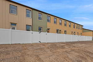 Exterior space featuring fence