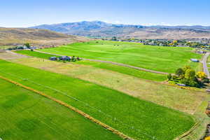 Drone / aerial view featuring a rural view and a mountain view
