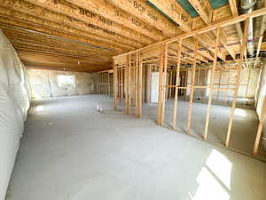 View of below grade area