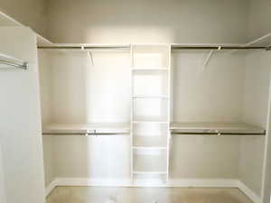 View of spacious closet