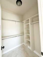 View of spacious closet