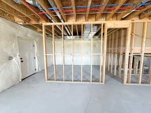 View of unfinished below grade area