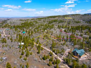 Drone / aerial view featuring a rural view